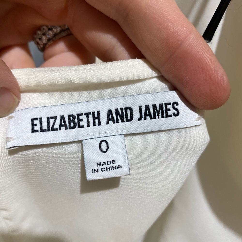Elizabeth & James Asymmetrical shoulder dress